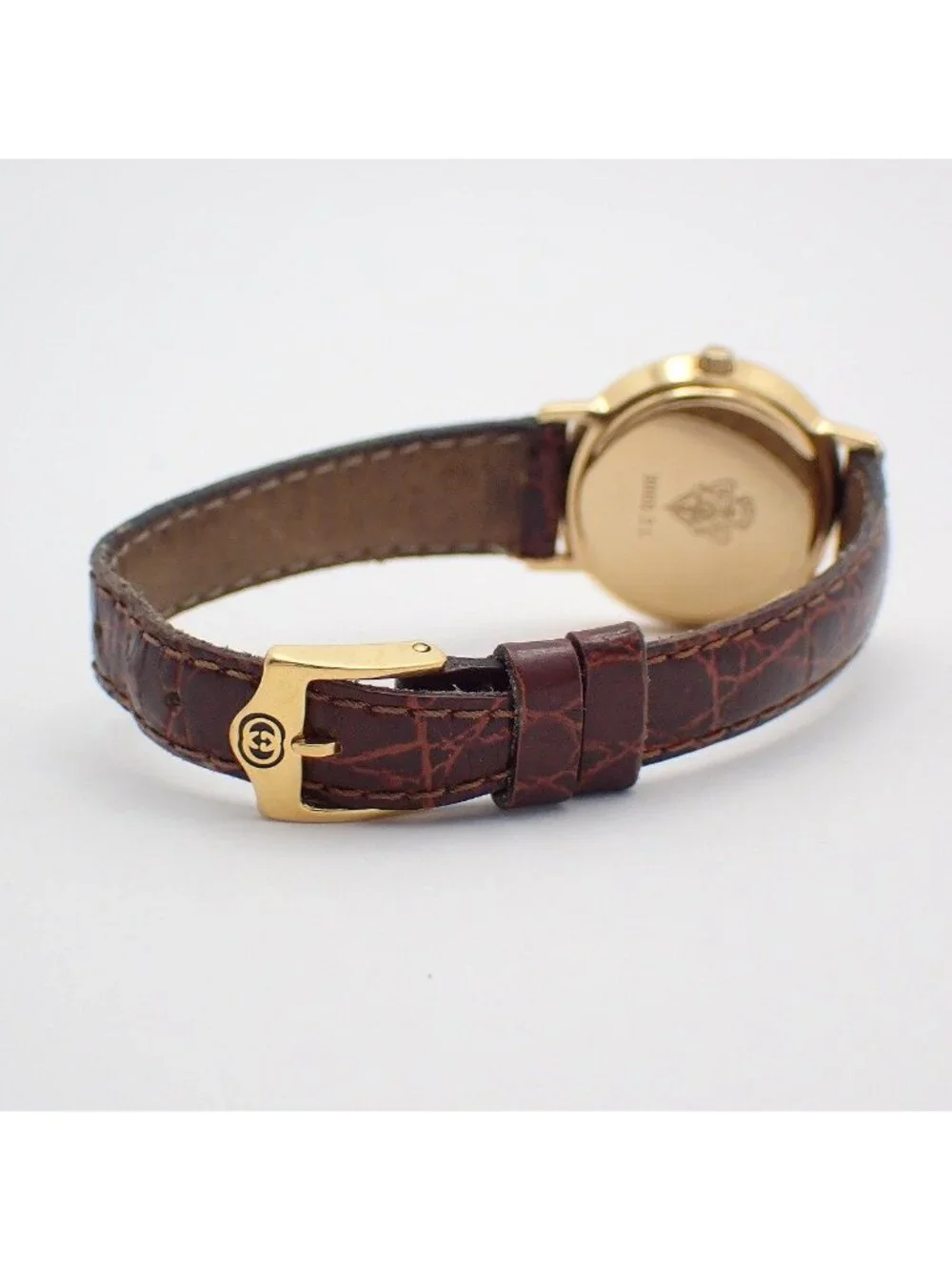 Gucci Quartz Watch Gold Leather Pawn